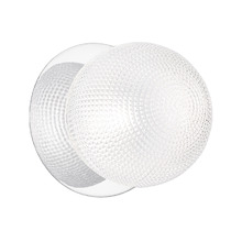 Lassie Diamond Cut Glass Cool White LED Outdoor Wall Light